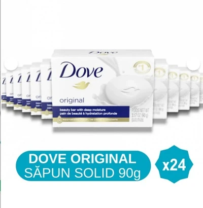 Set 24 x Sapun solid Dove Original 1/4 crema hidratanta 24x90 gr